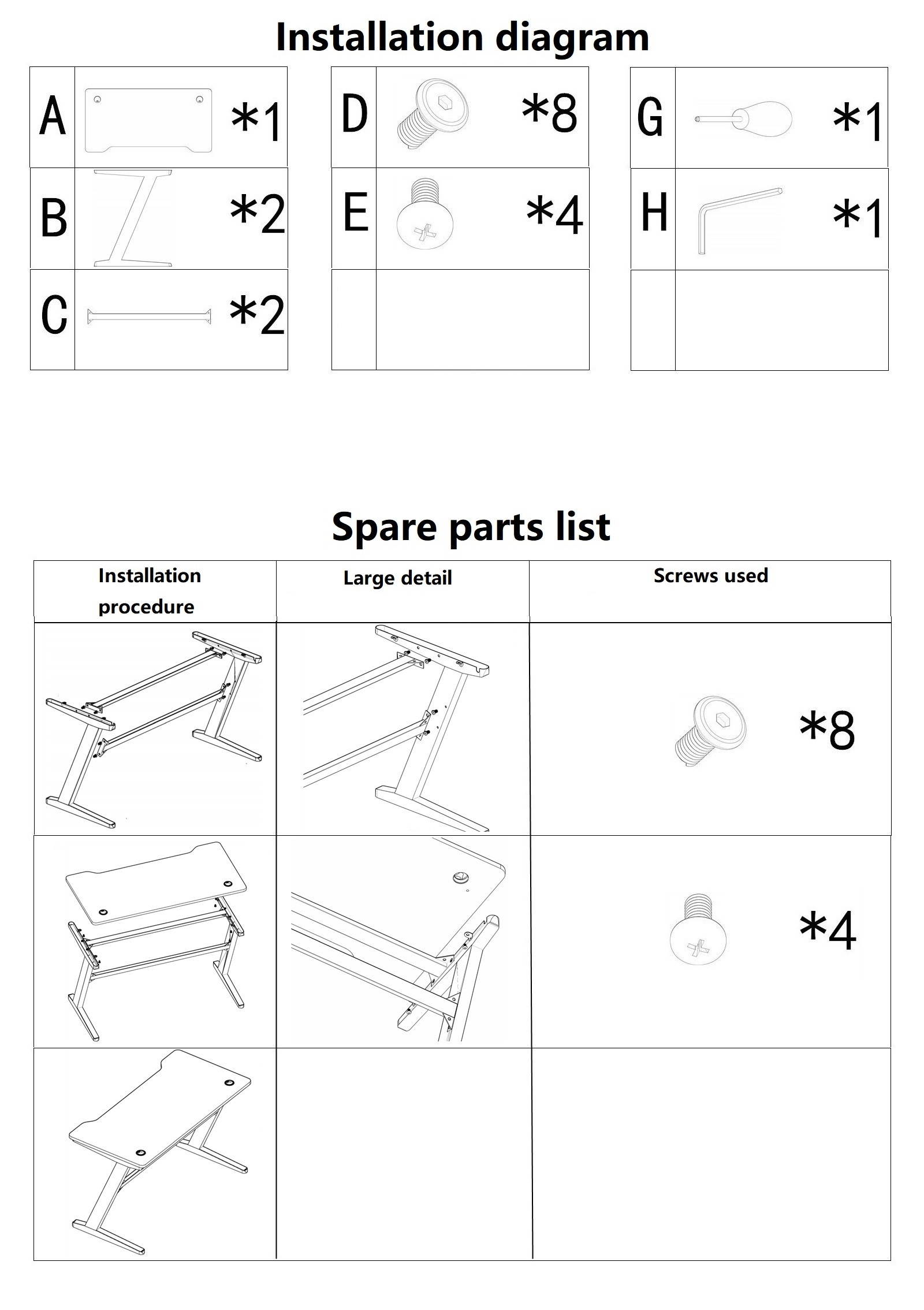 TROPRO Large Gaming Desk 55 Inch Computer Gaming Desk E-Sports Racing Table with with Cup Holder, Headphone Hook for Home Office, Black