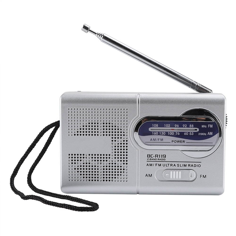 BC-R119 Portable Mini Pocket AM FM Radio Receiver Built-in Speaker For Elderly