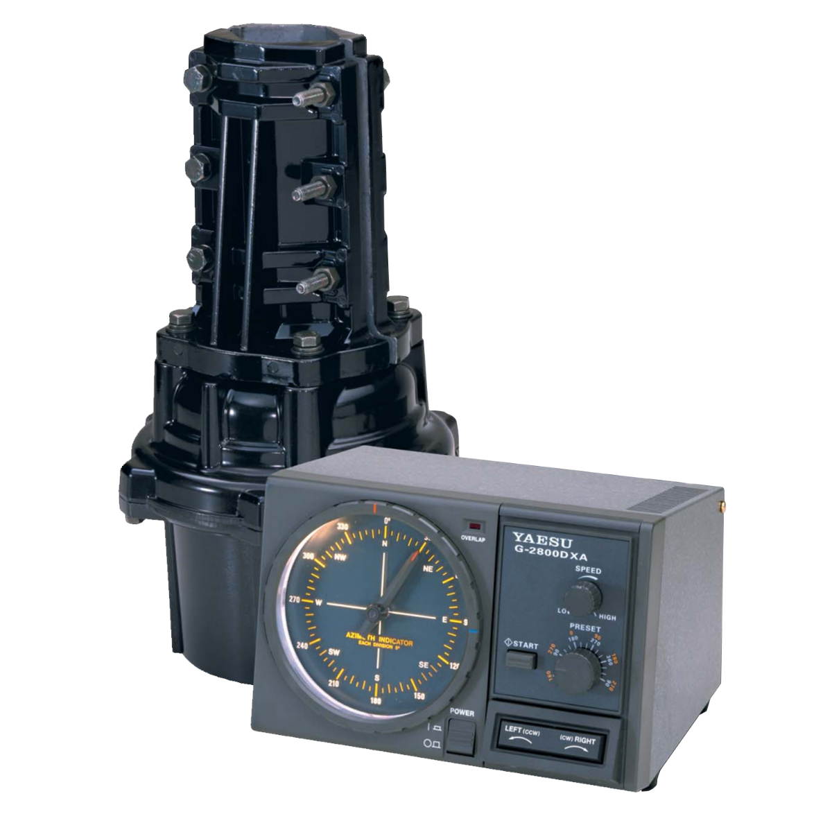 Yaesu G-2800DXA Heavy Duty Deluxe Antenna Rotator with 450 Degree Turning Radius and 32 SQ. FT. Wind Load