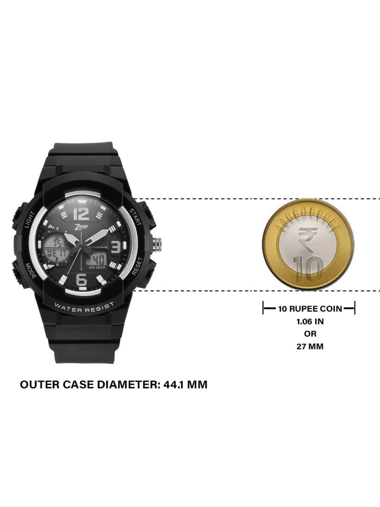 Zoop NR26026PP02W Analog-Digital Watch for Boys