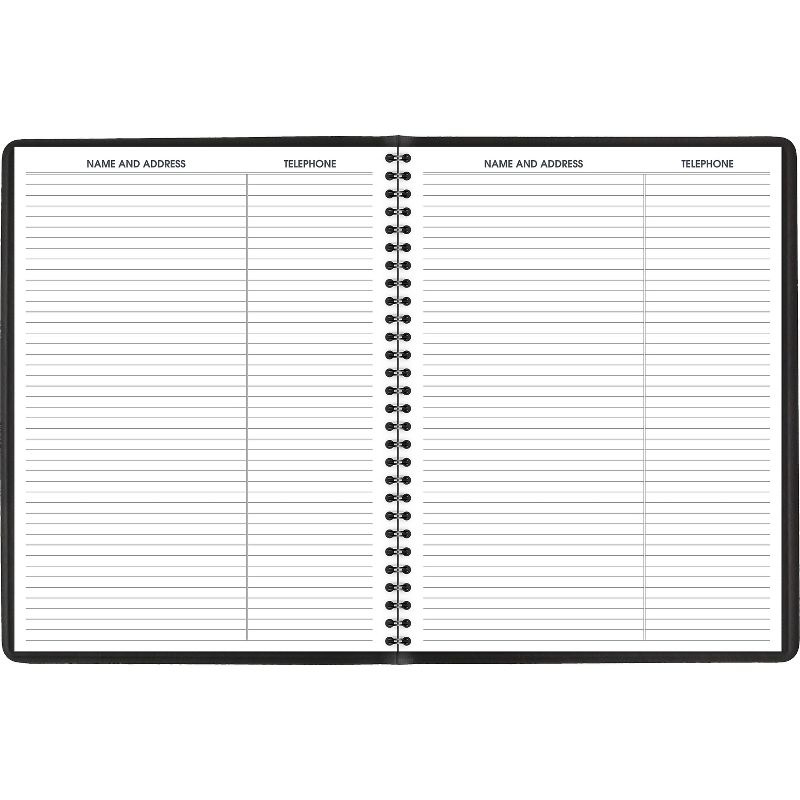 AT-A-GLANCE Weekly Appointment Book 10 7/8 x 8 1/4 Black 2020-2021 7095005