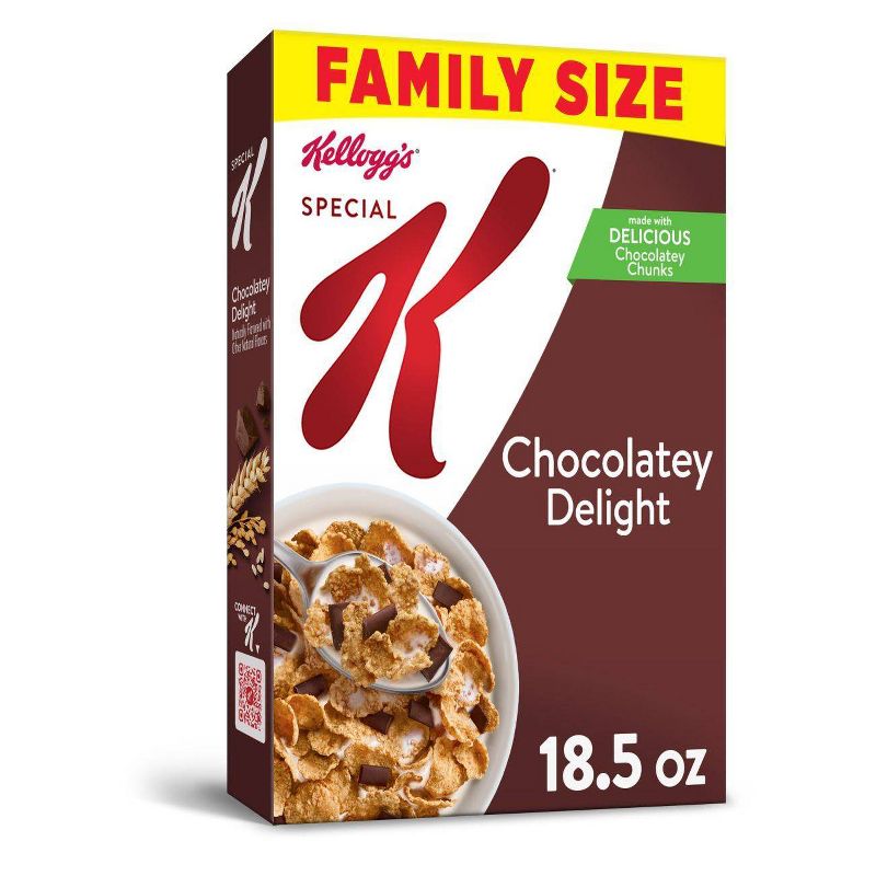 Special K Chocolately Delight Breakfast Cereal, Family Size - 18.5oz  - Kellogg's