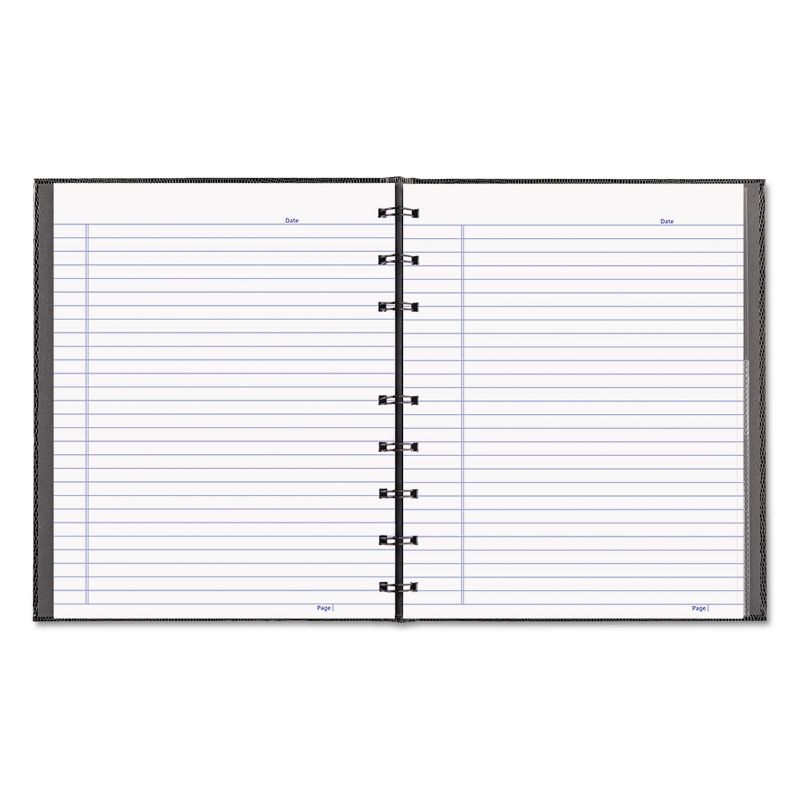 Blueline NotePro Notebook 7 1/4 x 9 1/4 White Paper Black Cover 75 Ruled Sheets A7150BLK