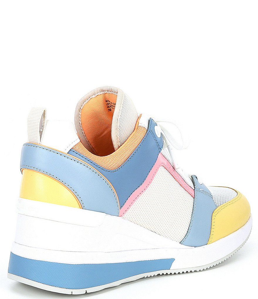 Donald Pliner Pelham Neoprene Mixed Leather Slip-On Wedge Sneakers