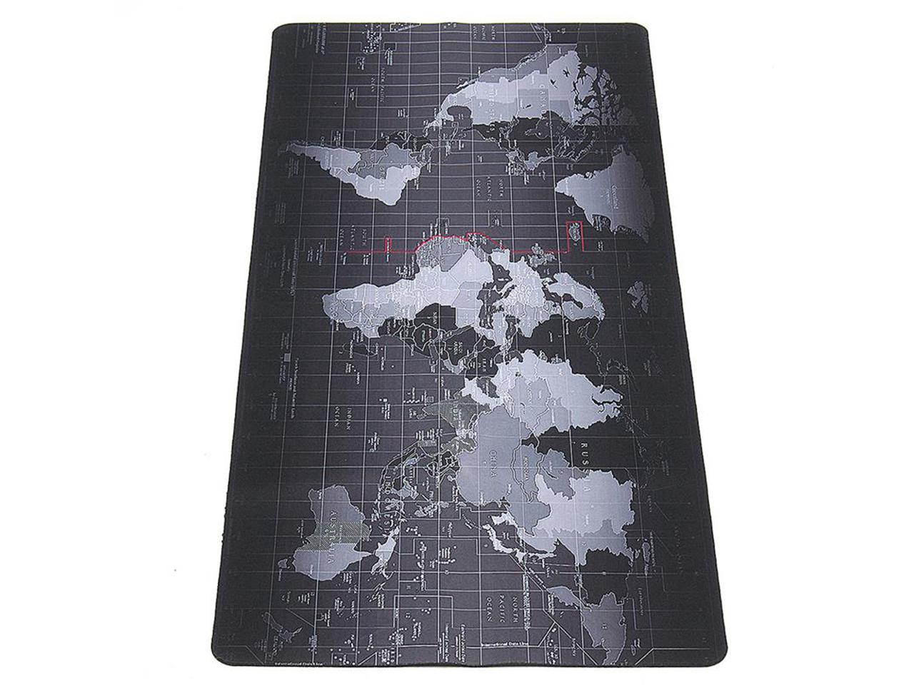 Jansicotek World Map Gaming Mouse Pad Large Size (900x400x2mm/35.5&rdquo;x15.8&rdquo;x0.08") Extended Mouse Mat Water-Resistant Mouse Pads with Non-Slip Rubber Base for Keyboard and Mouse