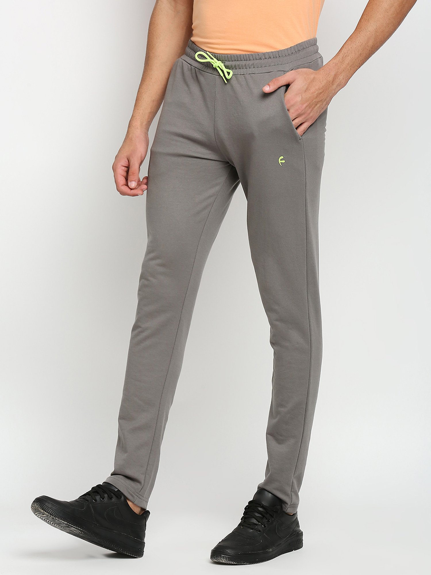Fitz Smoke Grey Slim Fit Trackpants