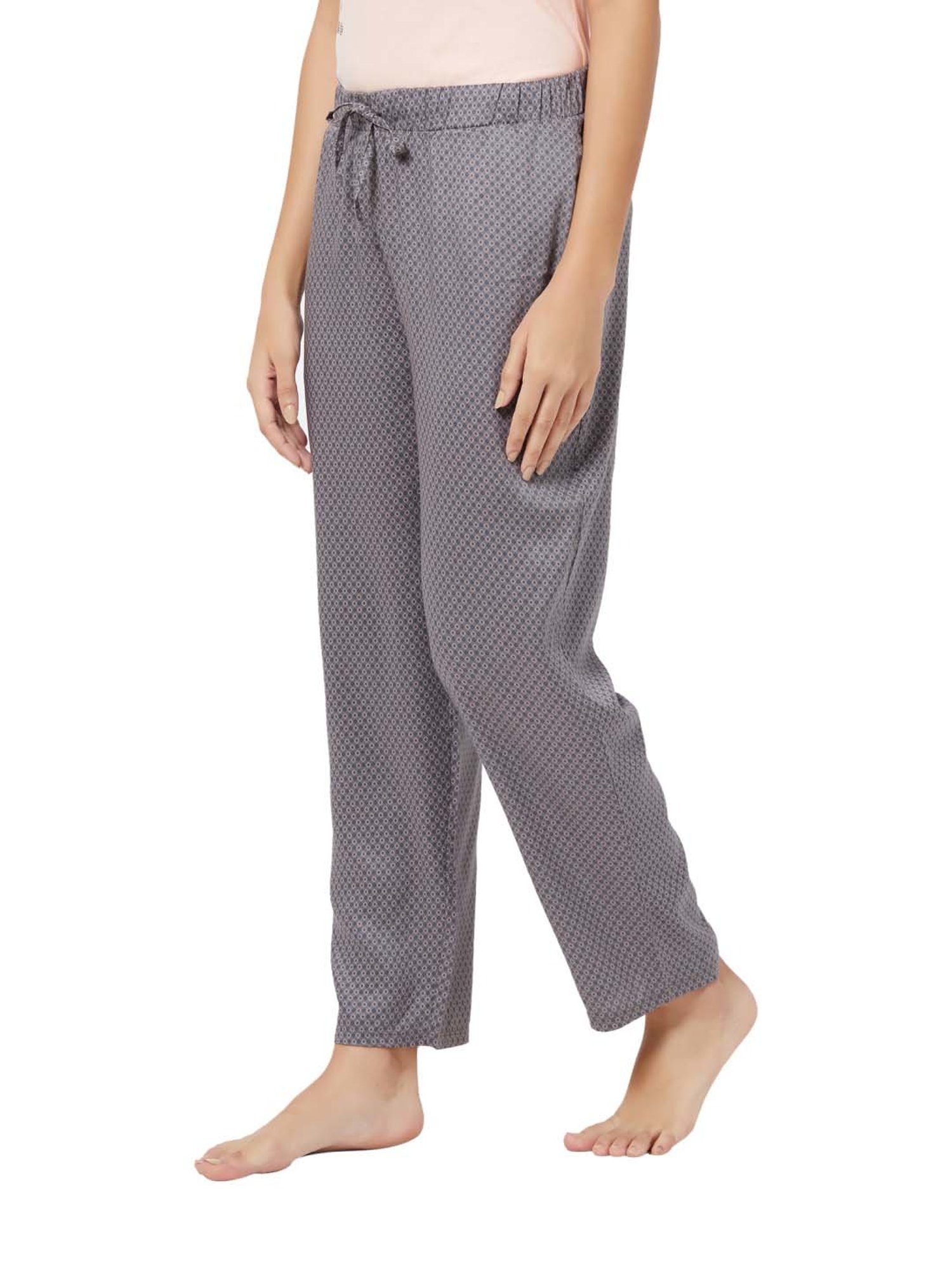 Soie Grey Printed Pyjamas