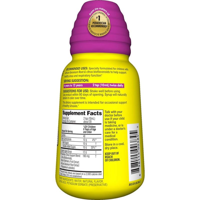 Zarbee's Naturals Daytime Sinus & Respiratory Support - Natural Berry Flavor - 7 fl oz