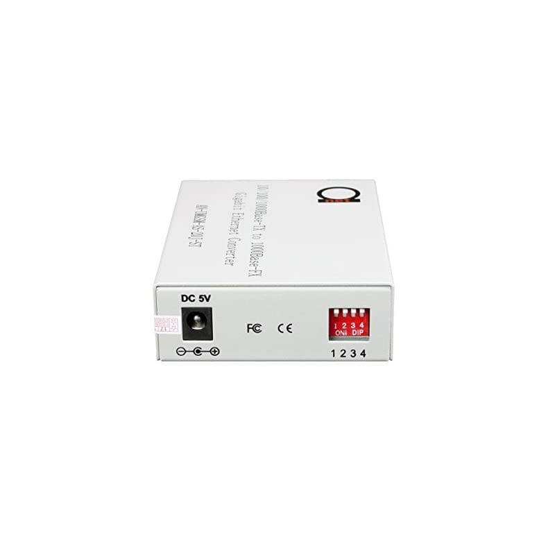 Mode ST Gigabit Fiber Media Converter Builtin Fiber Module 20 km 1242 Miles ST to UTP Cat5e Cat6 101001000 RJ45 Auto Sensing Gigabit or Fast Ethernet Jumbo Frame LLF Support