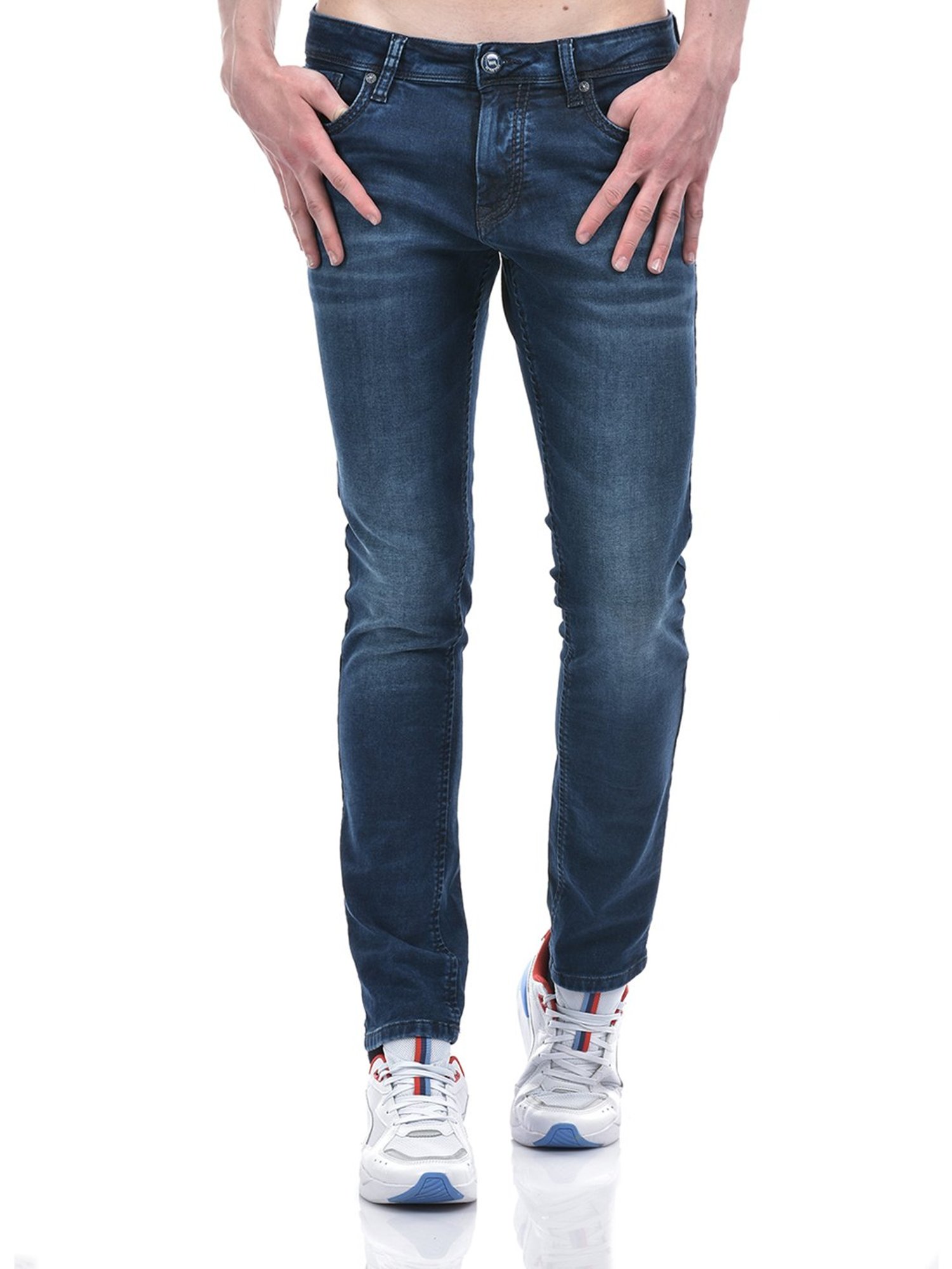 Lawman Pg3 Blue Slim Fit Lightly Washed Jeans