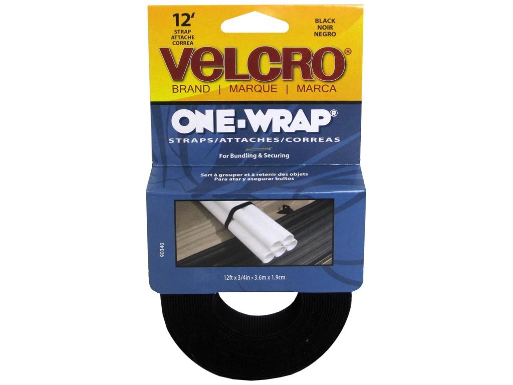 VELCRO USA Inc VEK90340 Get A Grip Velcro - 0.75" x 12.00 ft. - Black