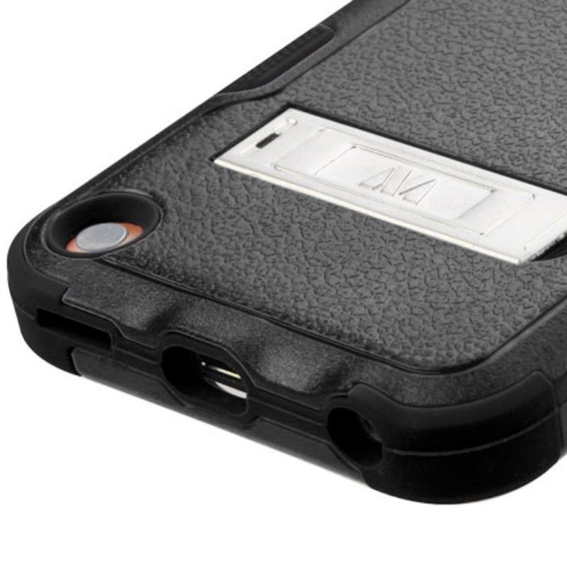 MYBAT For Apple iPod Touch 5th Gen/6th Gen Black Hard Silicone Hybrid Case w/stand