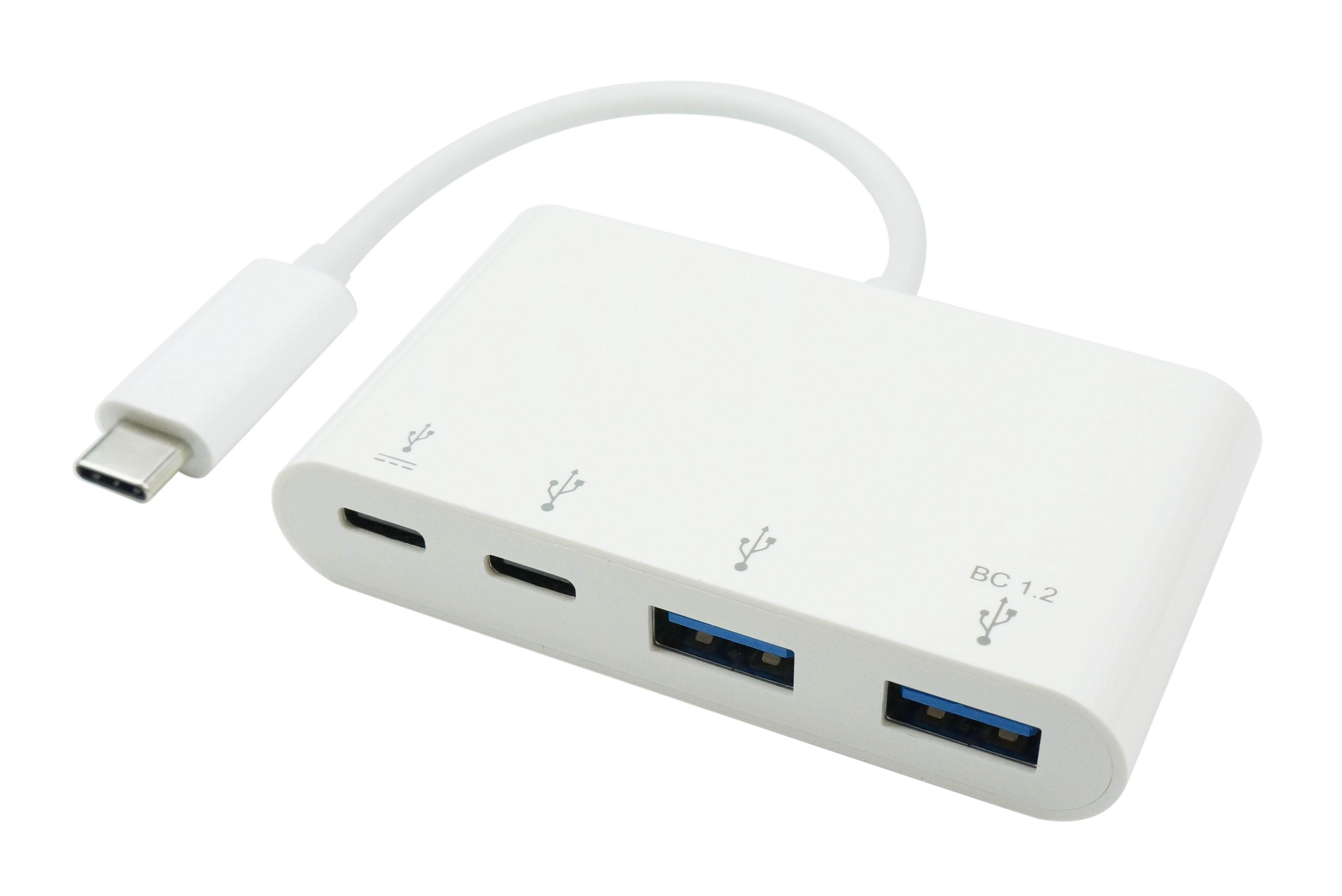 USB-C to 2 Port USB 3.0 + 2 X USB-C PD Charging Port (100W) Hub