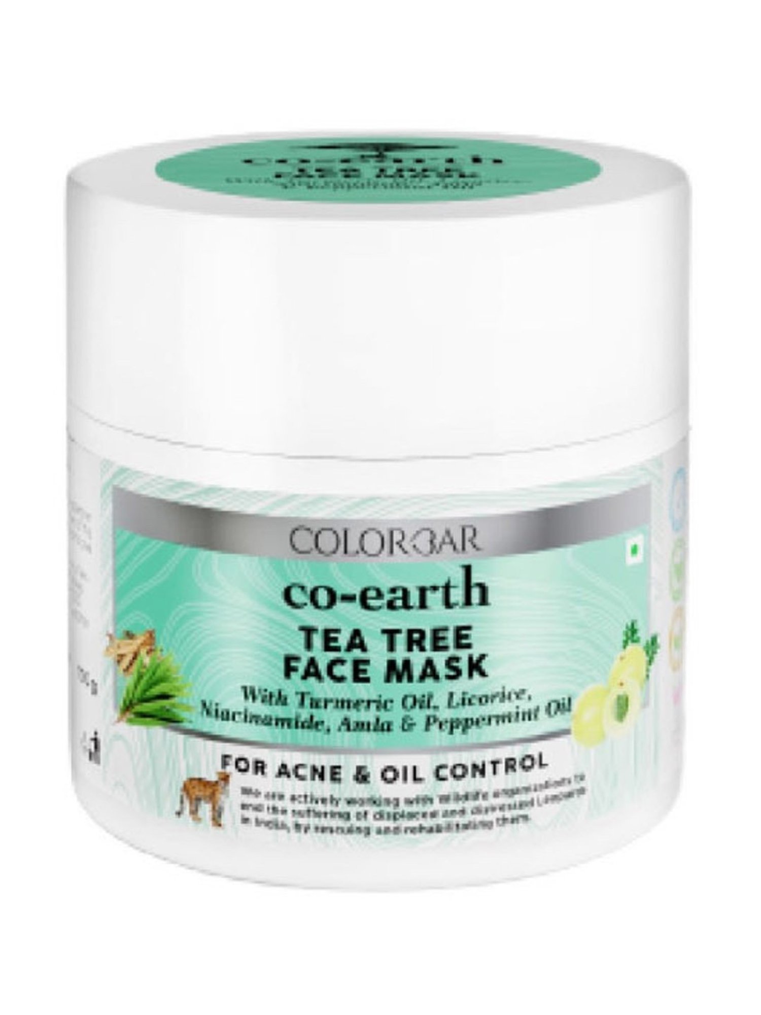 Colorbar Co-earth Tea Tree Face Mask - 100 gm