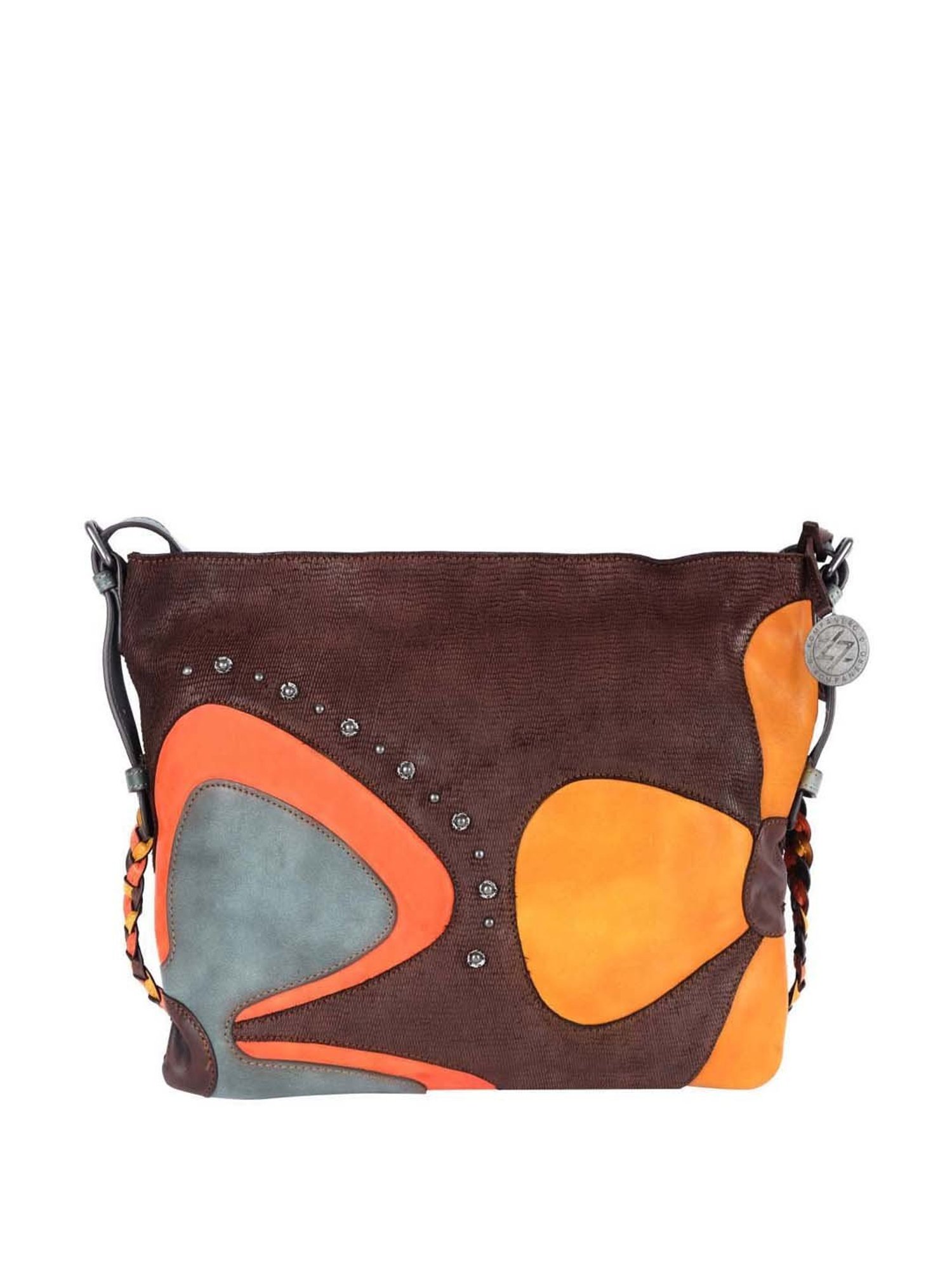 KOMPANERO Multicolor Textured Large Shoulder Bag