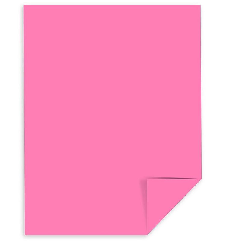 Astrobrights Cover Paper 65 lbs 8.5" x 11" Pulsar Pink 495484