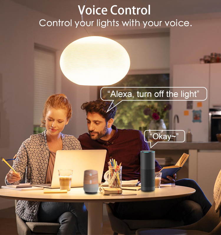 Avatar Controls Smart Wifi Light Bulbs, BR30 Dimmable LED Light Bulbs, 800 Lumen, Time Control, 9W Compatible with Alexa / Google Assistant / IFTTT, Remote Control No Hub Required, E26 Base