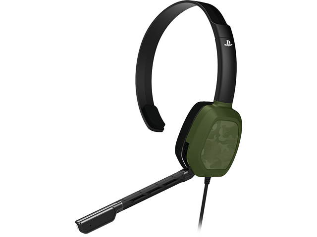 PDP PS4 LVL 1 CHAT HDST - GREEN CAMO