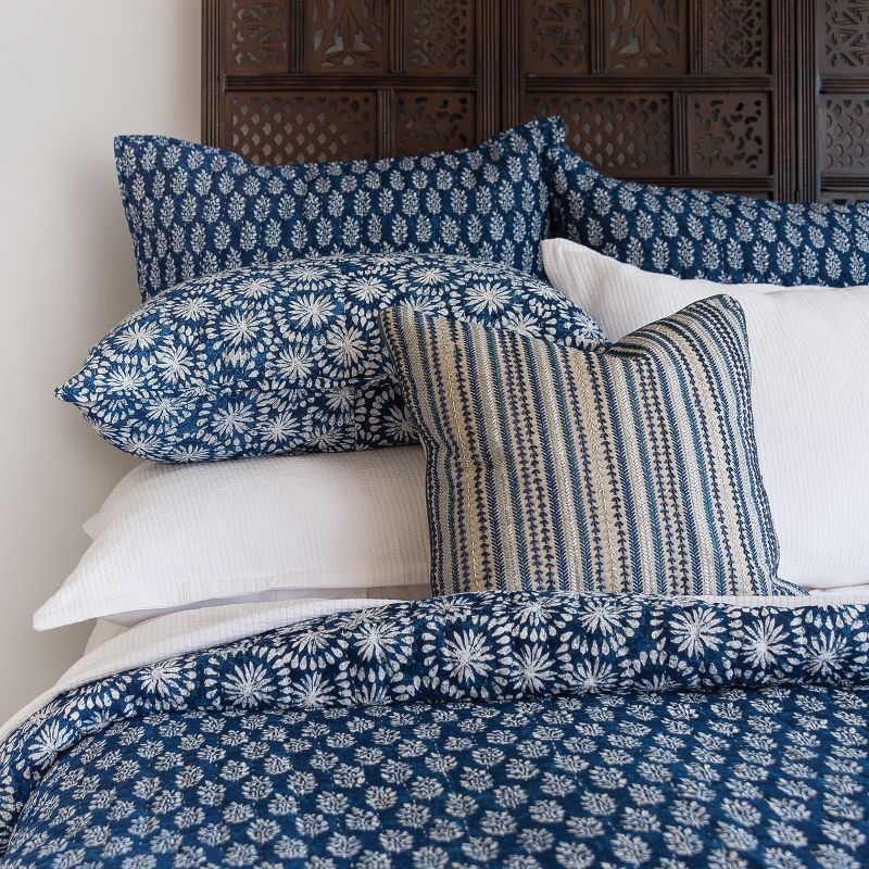 EY Essentials 18" x 18" Ink Stripes Pillow