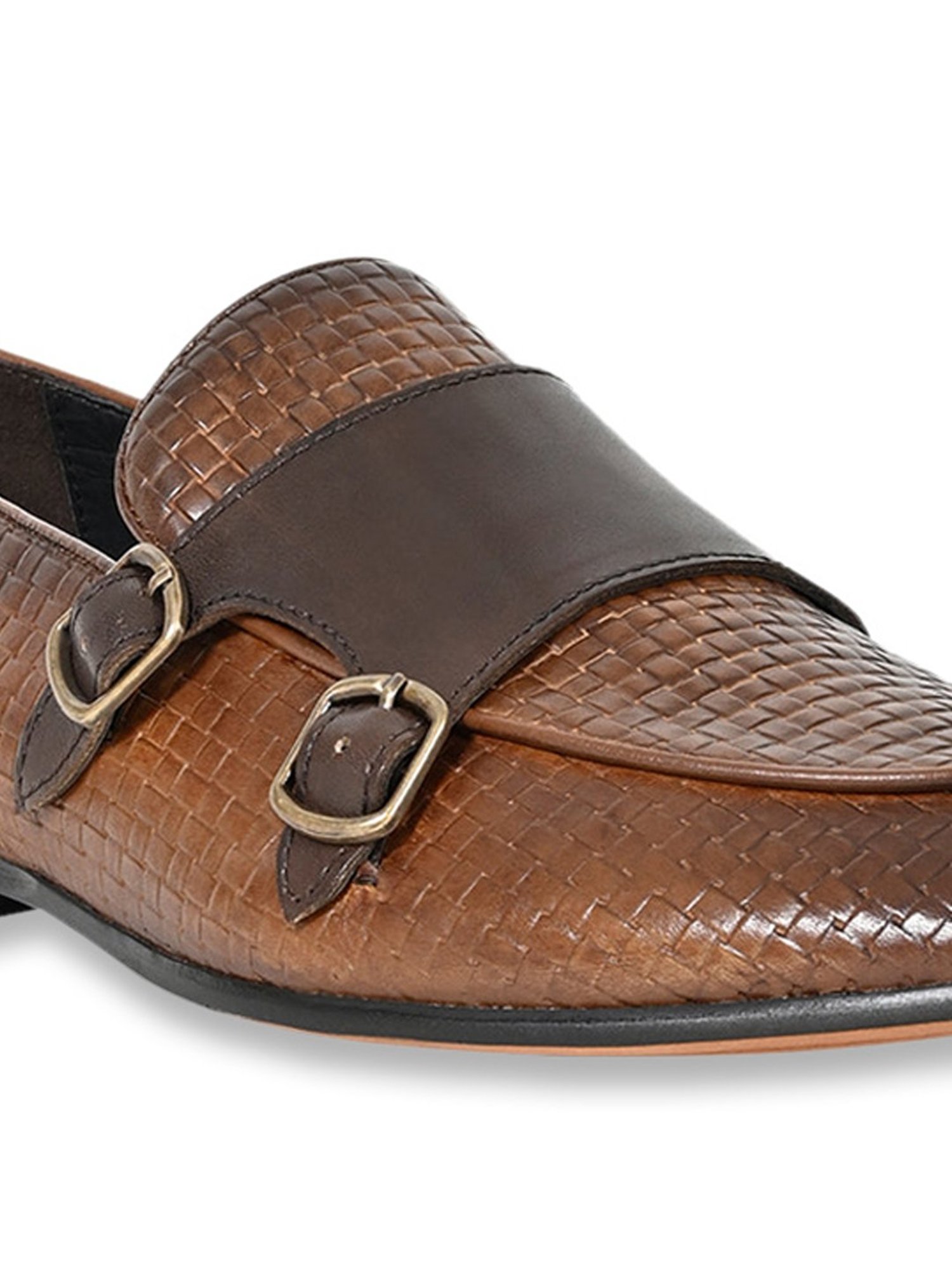 Cobblerz Men's Tan Monk Shoes