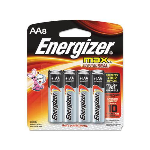 ENERGIZER E91MP-8 BATTERY,ALKLNE MAX,AA,8PK