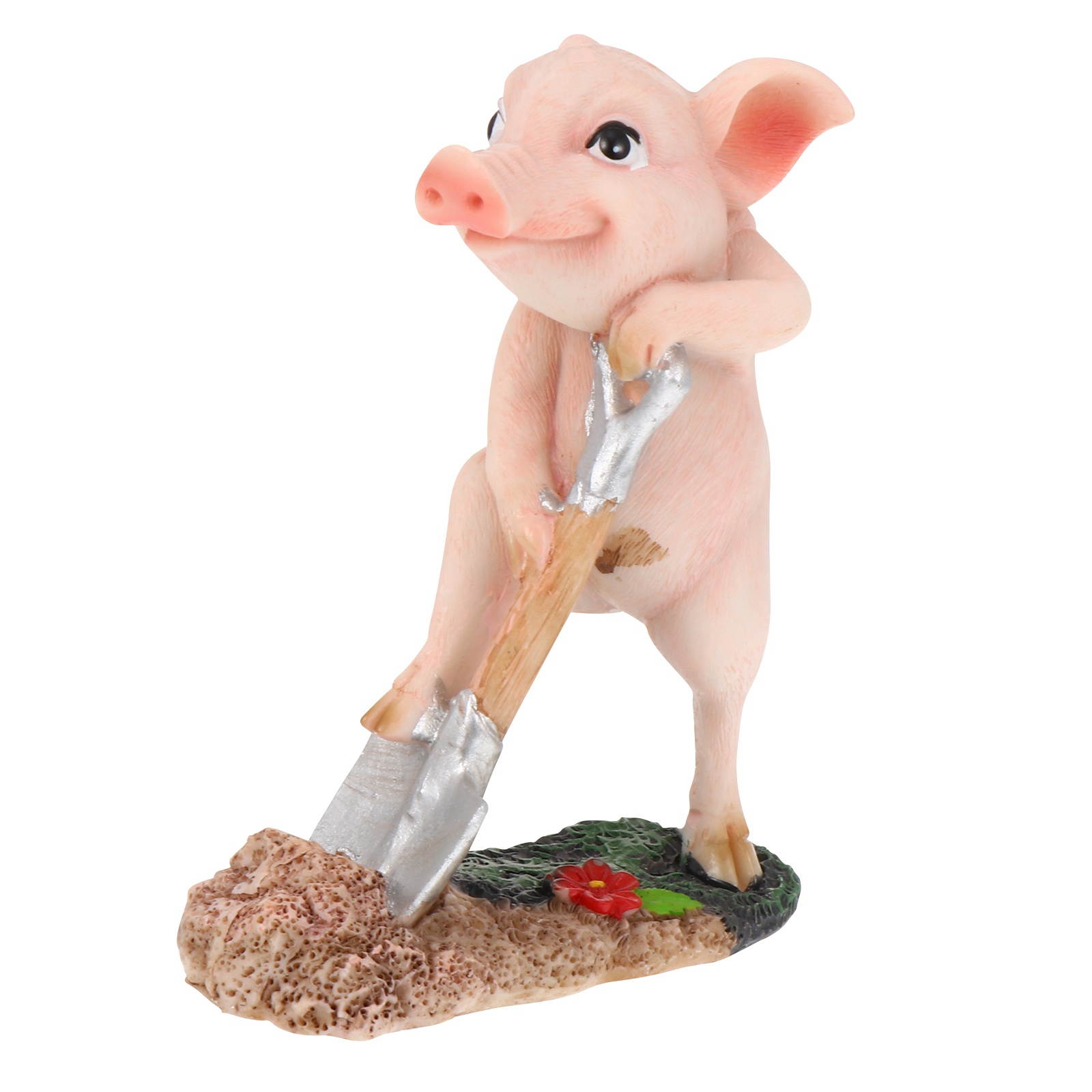 1pc Cartoon Creative Lovely Piggy Adornment Piggy Figurine Pig Model for Home Office