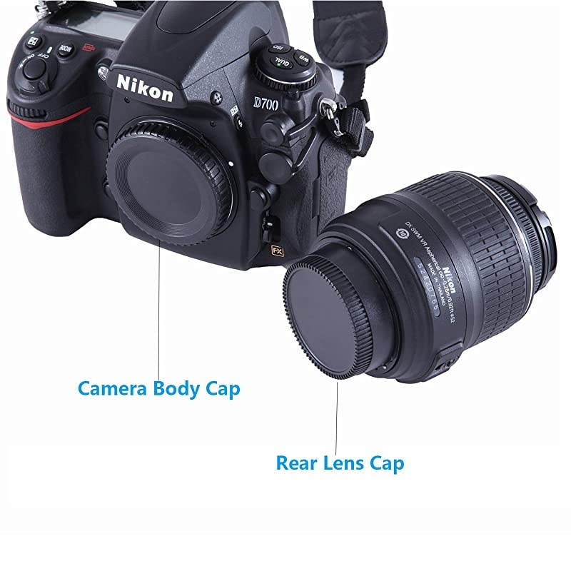 2 Set Body Cap amp Camera Rear Len Cover for Nikon FAI Mount DSLR Fit D7500D750 D700 D810D800 D800E D610 D600 D40 D50D5D500 D60 D70 D70S D80 D40X D90 D3400