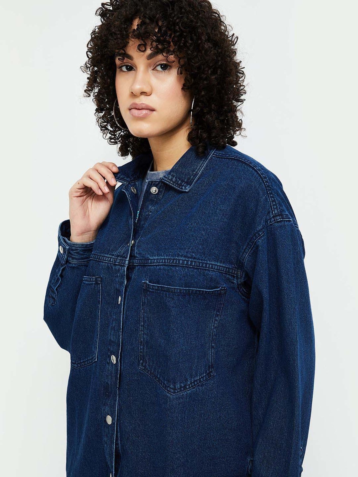 Ginger by Lifestyle Blue Cotton Denim Jacket
