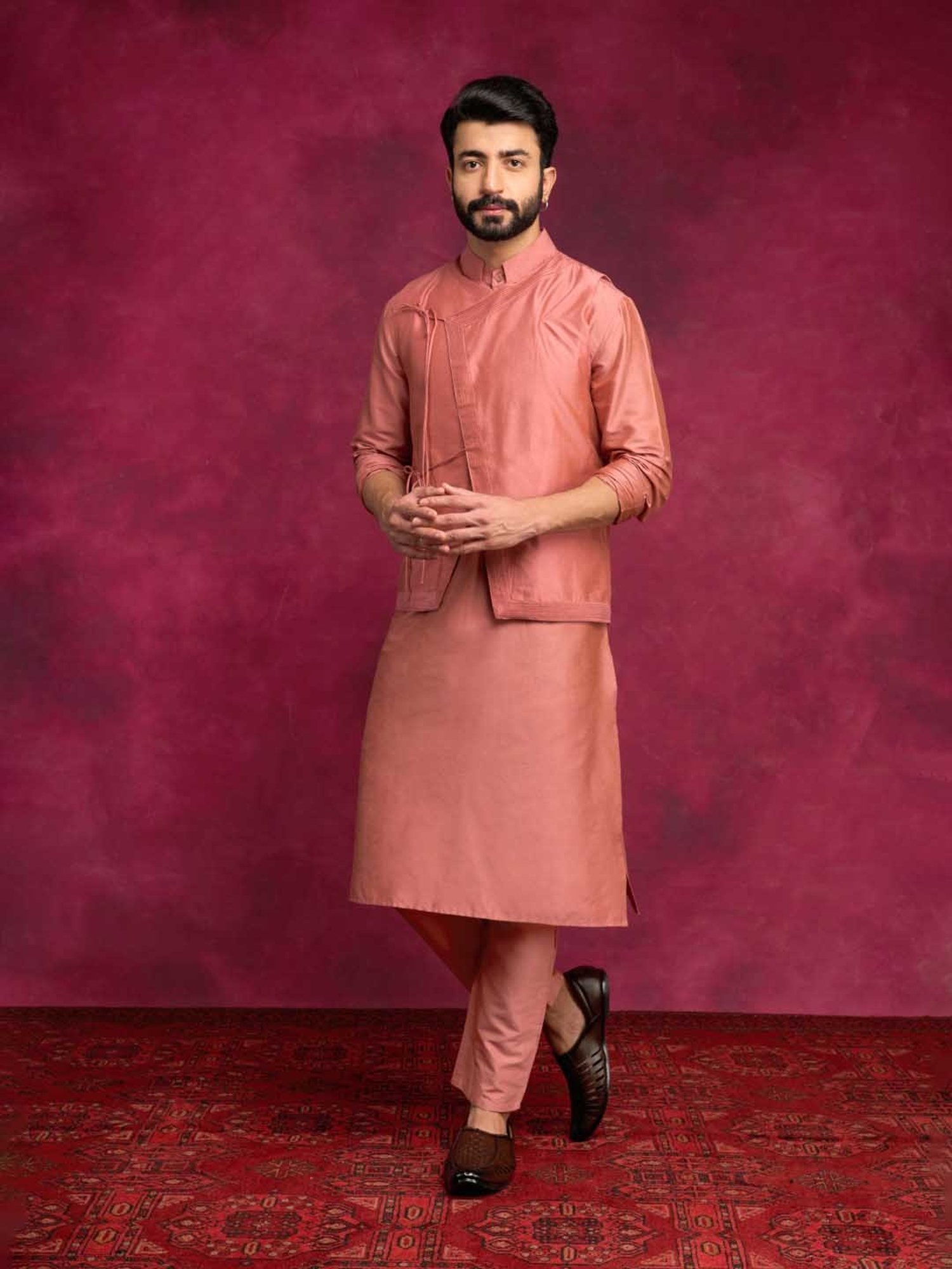 Abhishti Brown Straight Fit Kurta