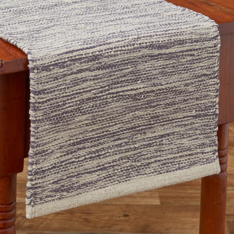 Park Designs Ashfield Yarn Table Runner - 36"L - Dark Gray