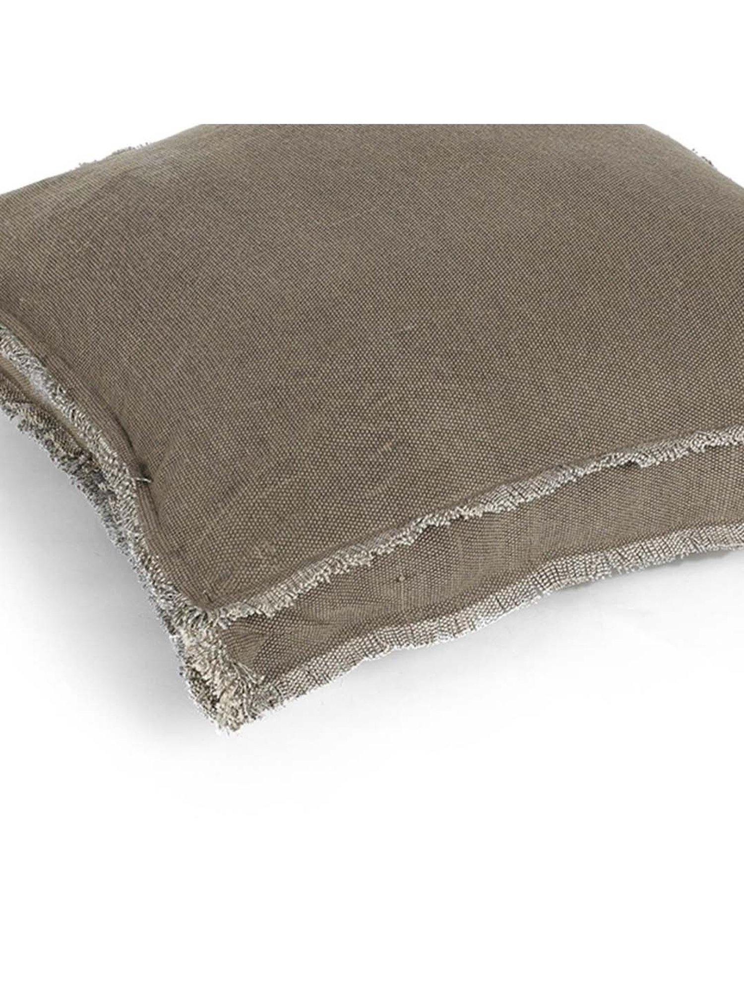 Home4U 'LUCAS' Dark Brown Cotton Extra Large Floor Cushion - Set of 1