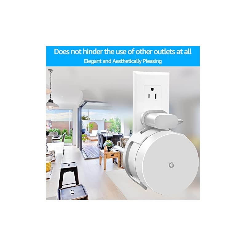 Google WiFi Wall Mount WiFi Accessories for Google Mesh WiFi System and Google WiFi Router Without Messy Wires or Screws White2 Pack