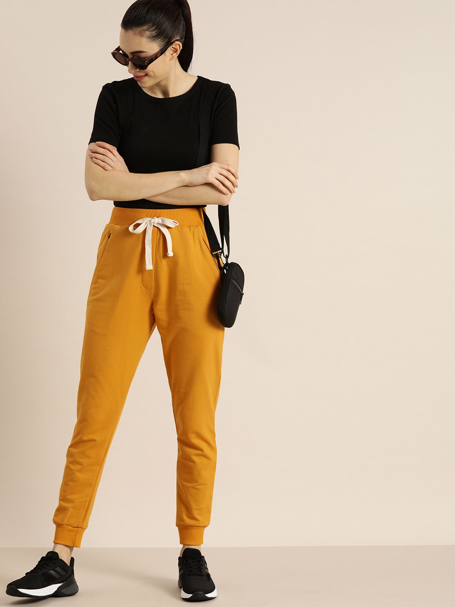 Dillinger Mustard Cotton Joggers