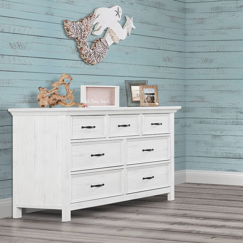 Evolur Belmar Double Dresser - Weathered White