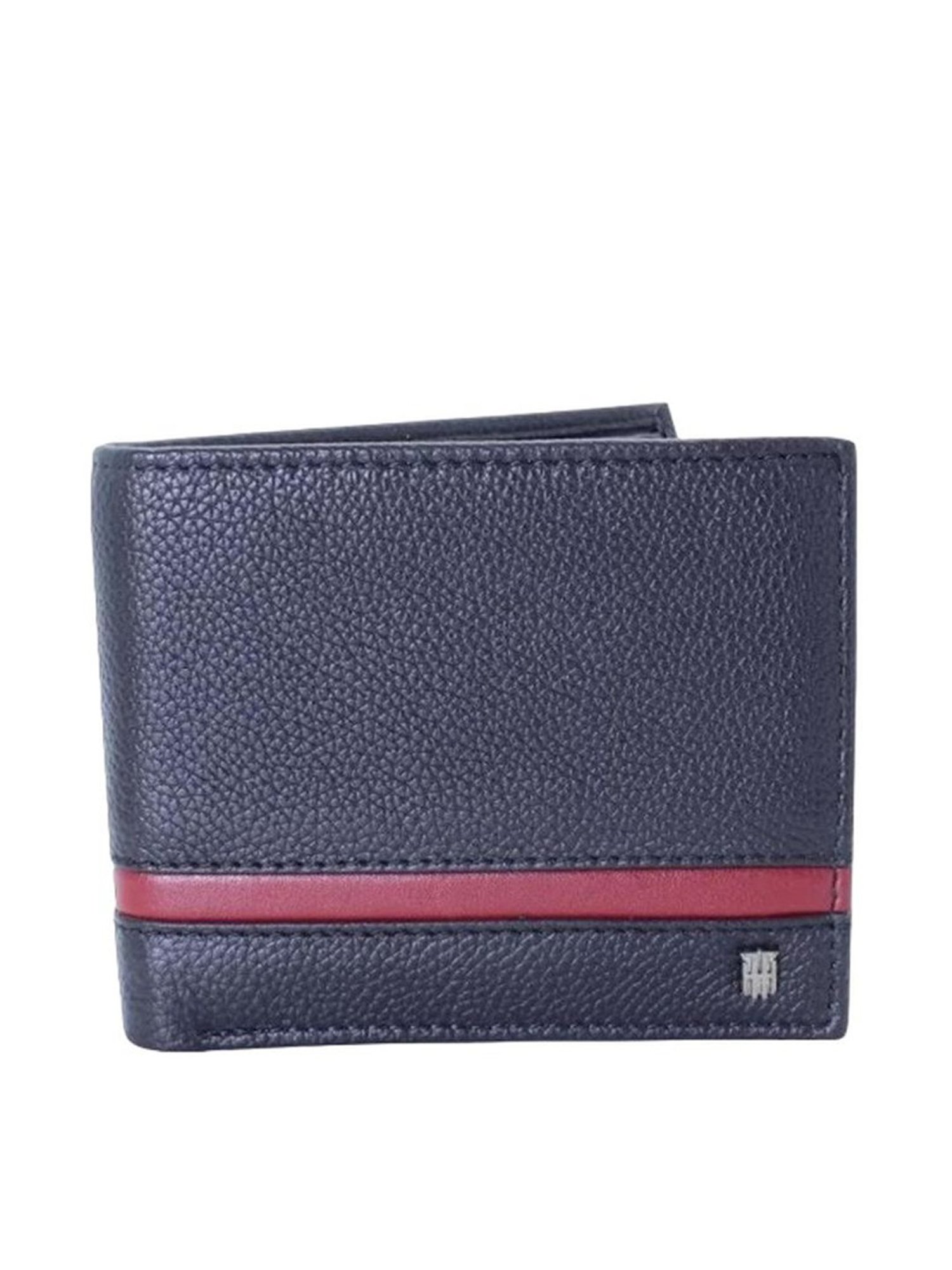 THE HOLISTIK Revival Black & Maroon Casual Leather Bi-Fold Wallet for Men