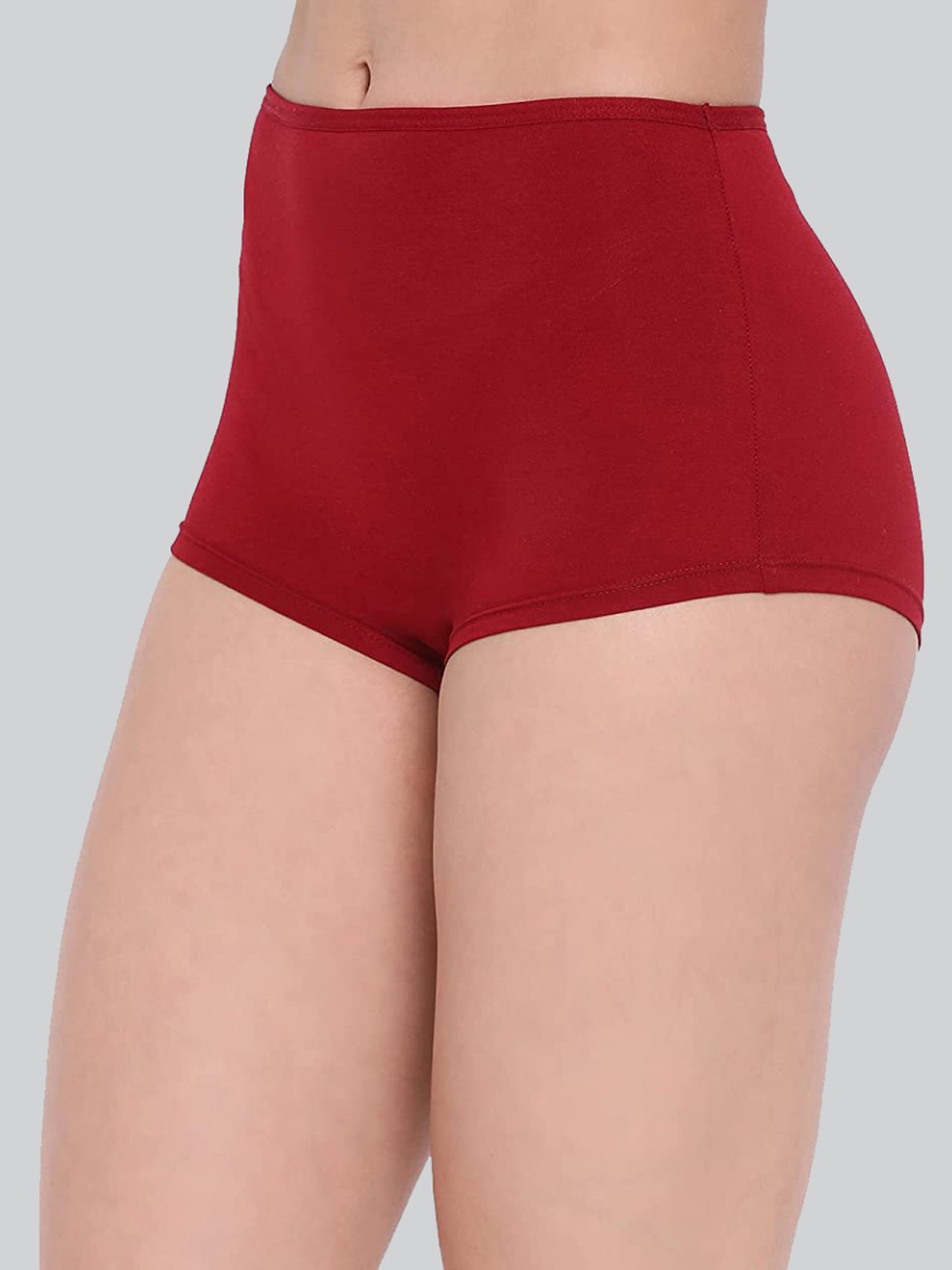Lyra Navy & Maroon Cotton Boy Shorts Panties - Pack Of 2