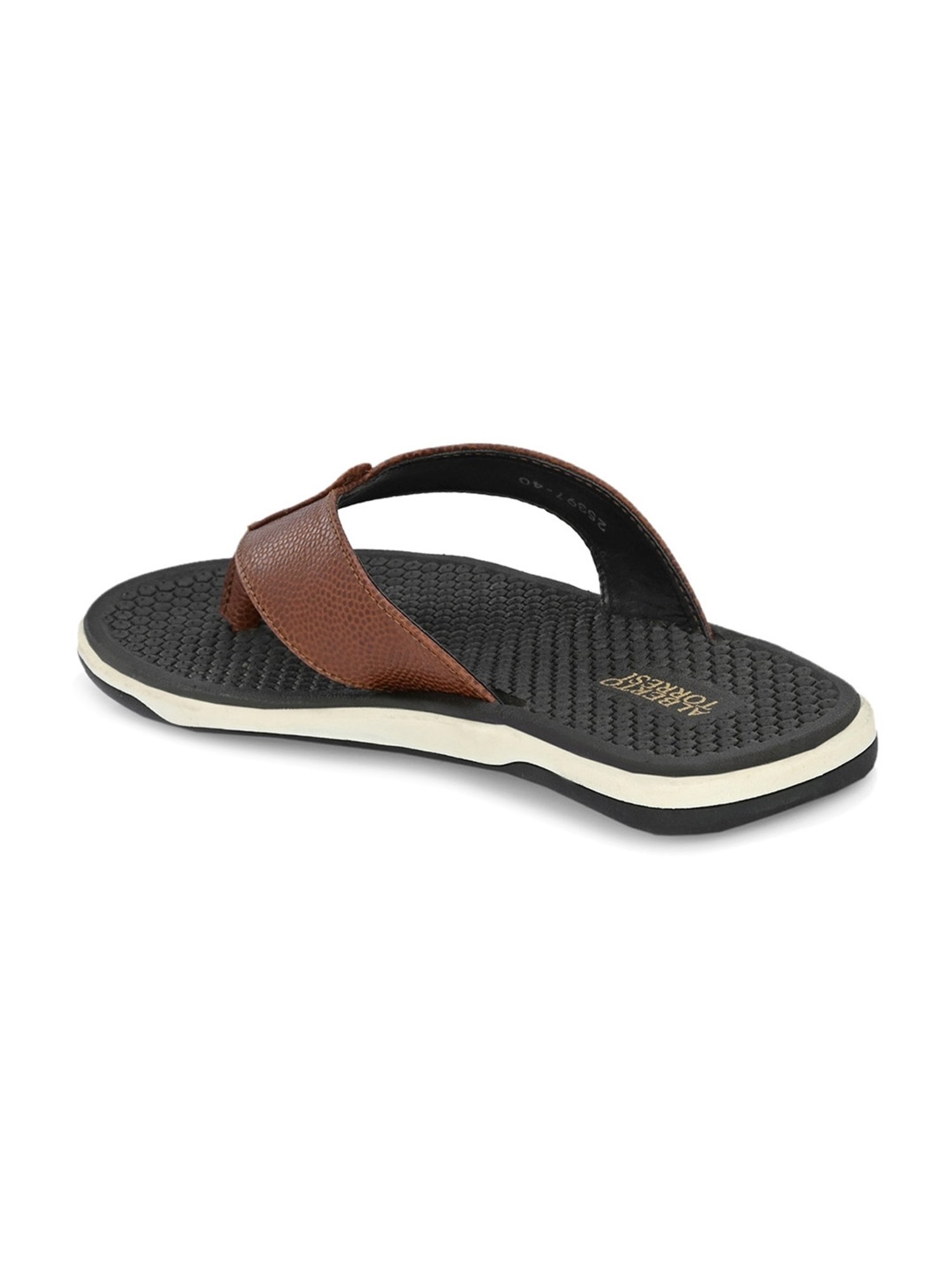 Alberto Torresi Men's Tan Thong Sandals