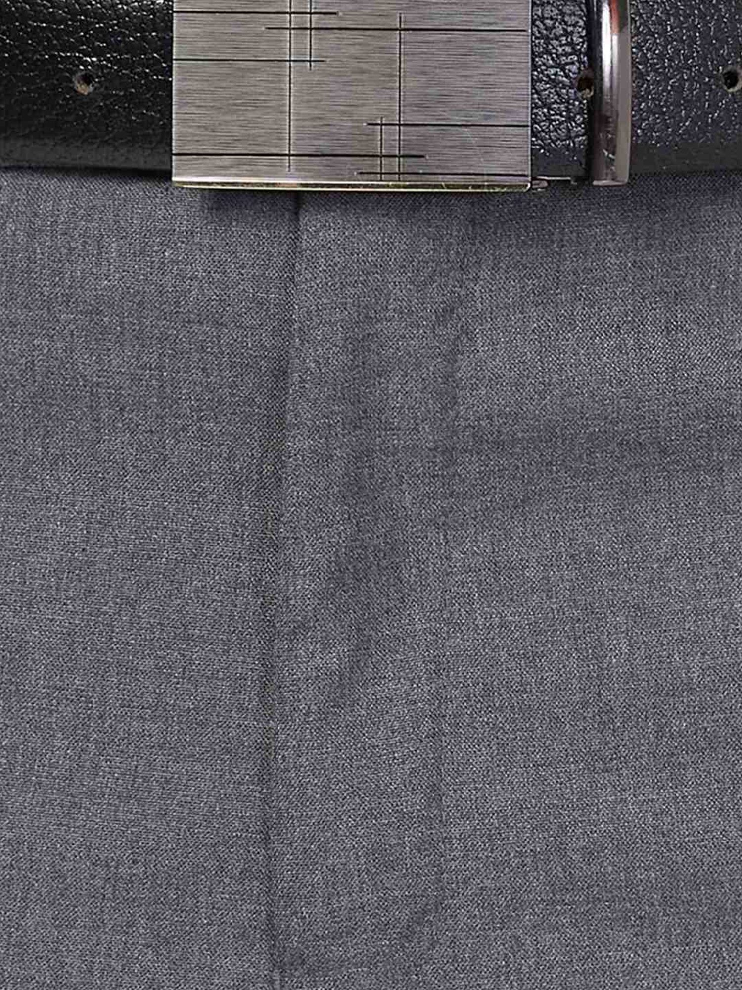 Park Avenue Grey Regular Fit Trousers