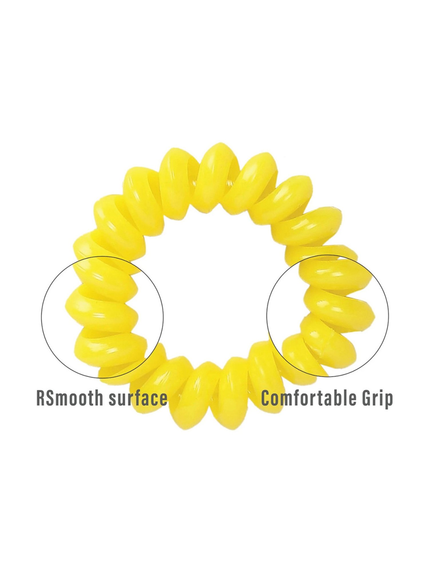 Janeke 1830 Professional Hair Elastics Spirals - Pack of 6