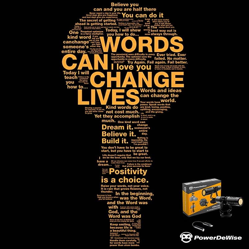 Microphone with Adapter - Unidirectional On-Camera Microphone for iPhone - Directional Cardioid iPhone Microphone for Recording