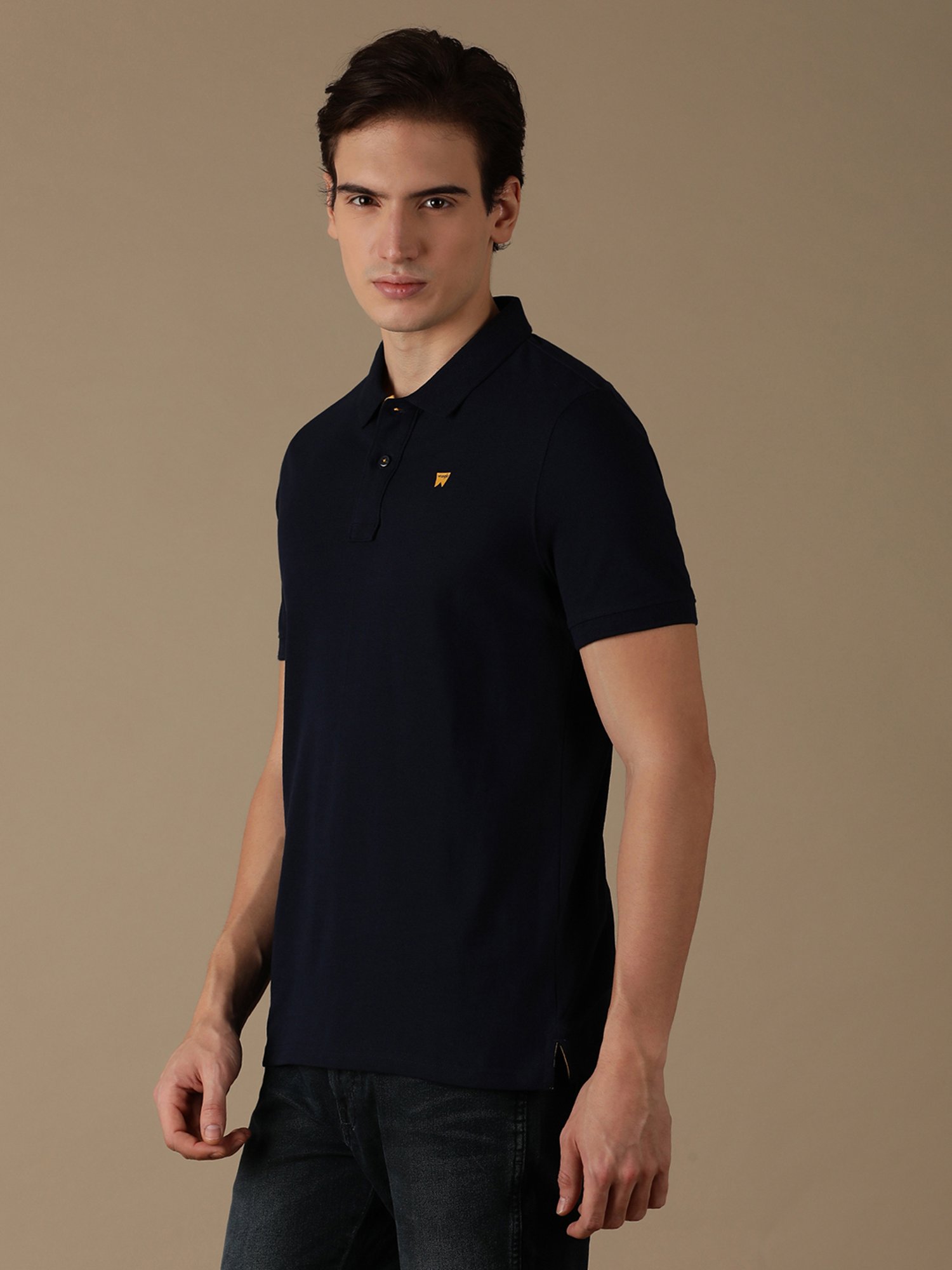 Wrangler Navy Regular Fit Polo T-Shirt