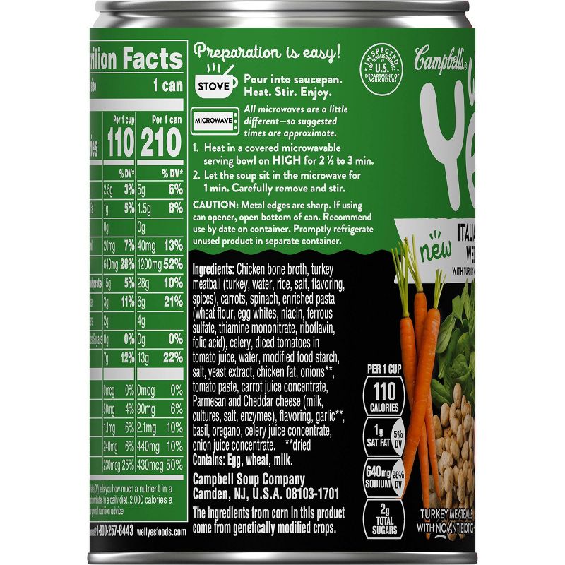 Campbell's Well Yes! Italian-Style Wedding Soup - 16.1oz
