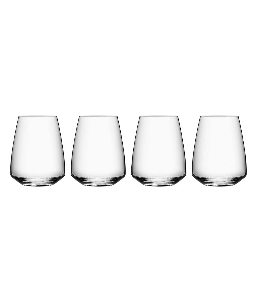 Orrefors Pulse Stemless Wine Glass, Set of 4