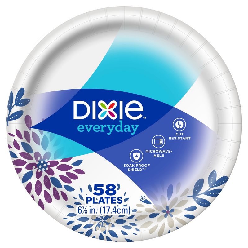 Dixie Everyday 6 7/8" Paper Plates - 58ct