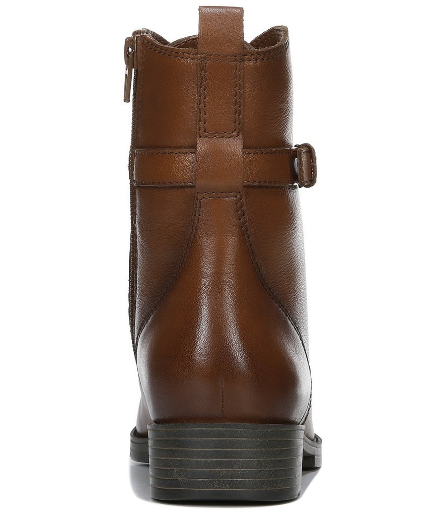 Naturalizer Sycamore Leather Moto Block Heel Booties