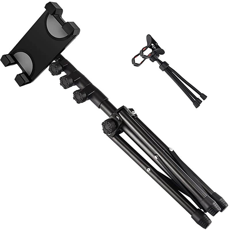 Tripod Mount stand tripodPhone Floor Stand Height Adjustable 20 to 67 Inch Tablet Stand for Pro 129 11 and Others Within 55129 Inch Carrying Case and Mini Stand Includeed