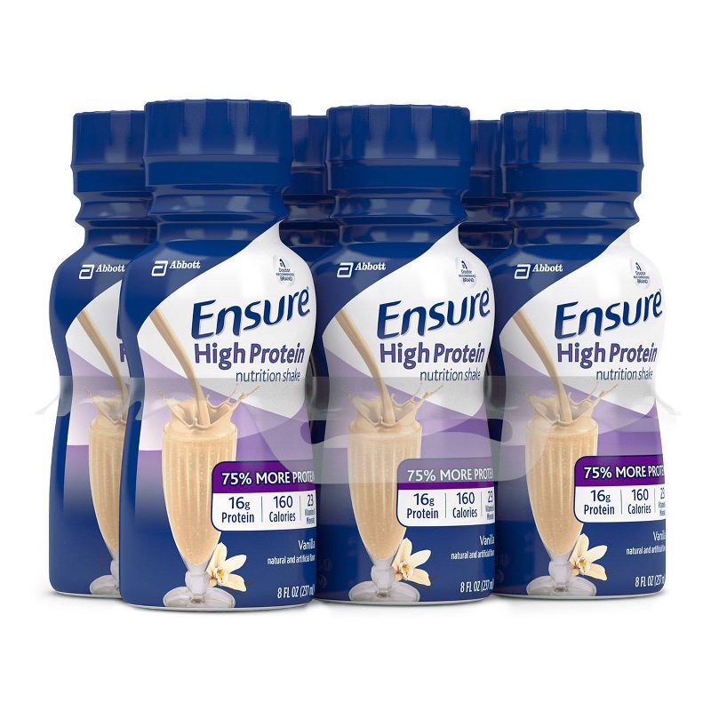 Ensure High Protein Shake - Vanilla - 6ct/48 fl oz