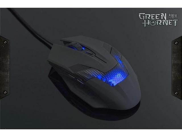 A-Jazz 2000dpi Green Hornet LED 6-Button Pro Gaming Optical Mouse (Eco Friendly Packaging)