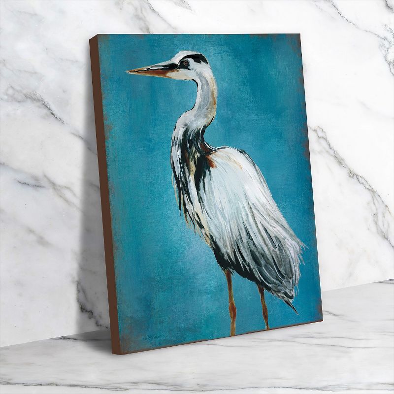 Americanflat Great Blue Heron I by Galaxy Of Graphics Wall Art Canvas - 11" x 14"