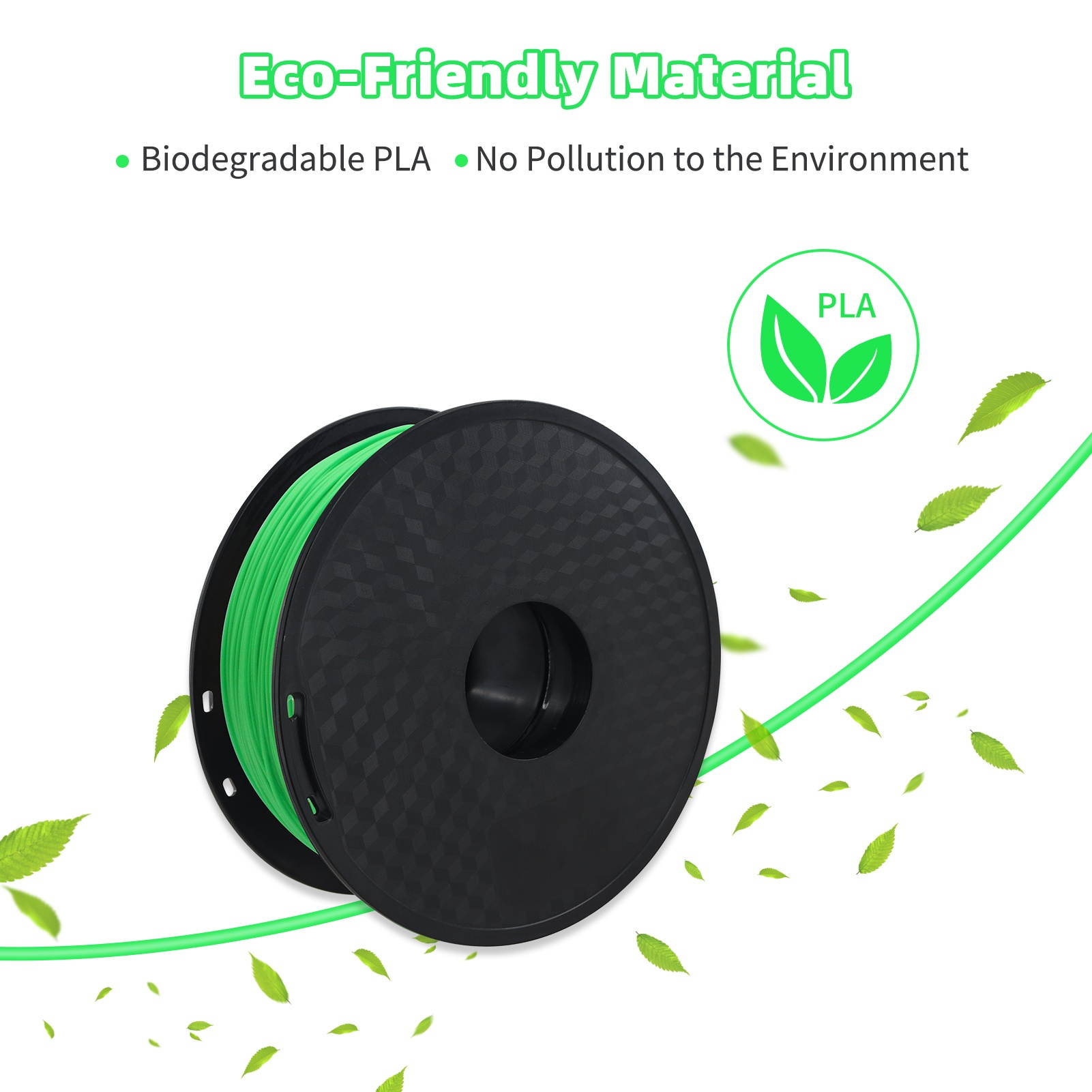 Aibecy PLA 3D Printer Filament 1.75mm Dimensional Accuracy +/- 0.02mm 1kg(2.2lbs) Spool, Blue